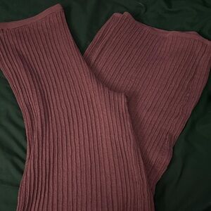 SKIMS Ribbed beet sheer knit Pant